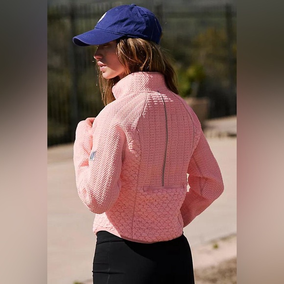 FP Movement By Free people Pink Smock Show Packable Run Jacket Size Small NWOT - Picture 2 of 16